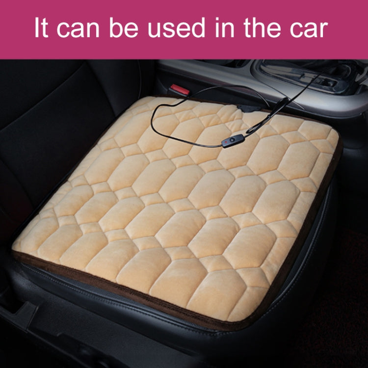 Heart-Shaped USB Car Seat Warmer – Winter Comfort Cushion