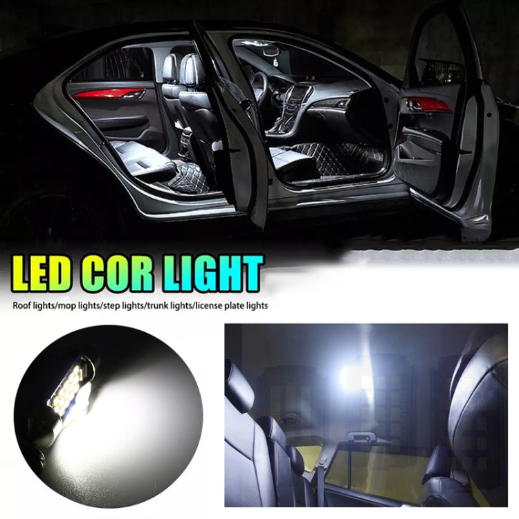 2pcs 41mm DC12-24V / 1W / 6000K / 60LM 18LEDs SMD Car Reading Lamp Dome Light