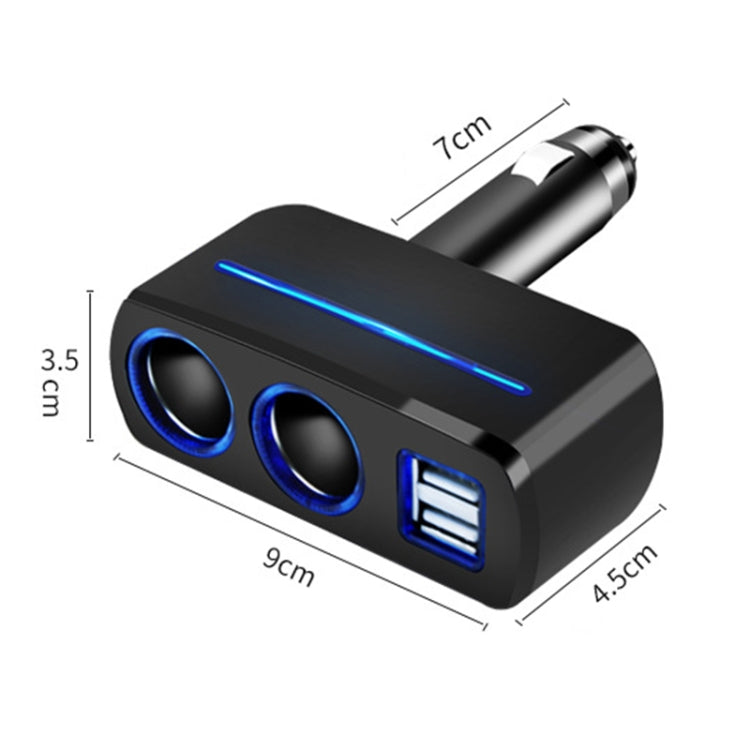 SHUNWEI SD-1918 80W 3.1A Car 2 in 1 Dual USB Charger, SD-1918 (Black), SD-1918
