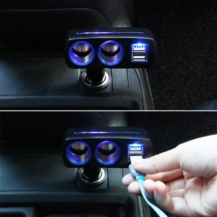 SHUNWEI SD-1918 80W 3.1A Car 2 in 1 Dual USB Charger, SD-1918 (Black), SD-1918