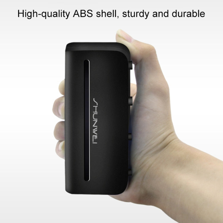 SHUNWEI SD-1939 120W 3A Car Independent Switch 3 in 1 Dual USB Charger Cigarette Lighter, SD-1939 (Black), SD-1939