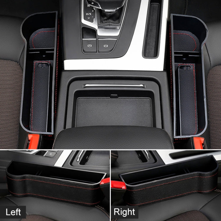 2-Piece Leather Console Organiser for Car Drivers - Stylish and Functional Storage Solution