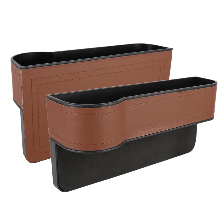 2-Piece Leather Console Organiser for Car Drivers - Stylish and Functional Storage Solution