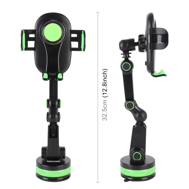 360-Degree Rotating Telescopic Car Phone Holder with Suction Cup - ZP-X0466