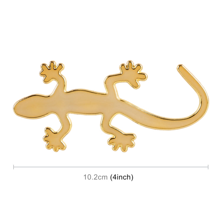 Gecko Shape Metal Car Luminous Decorative Sticker