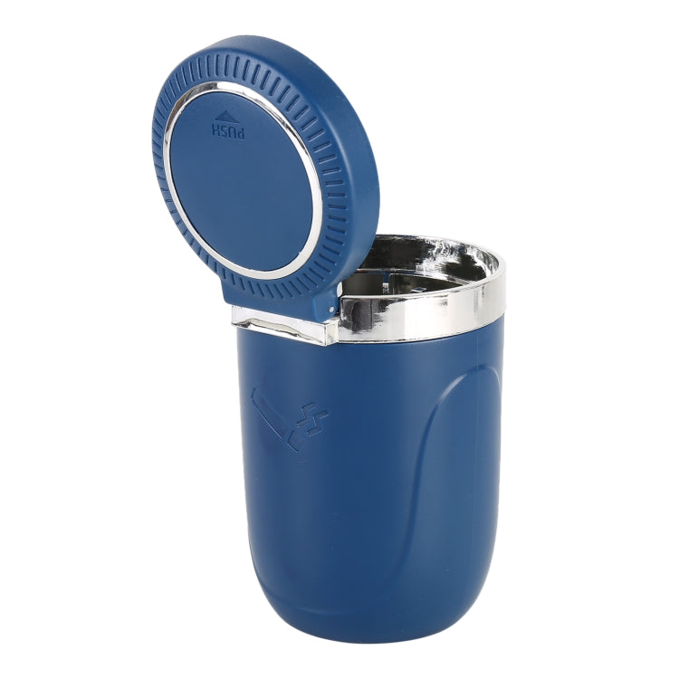 Sleek Illuminated Stainless Steel Car Ashtray & Waste Bin