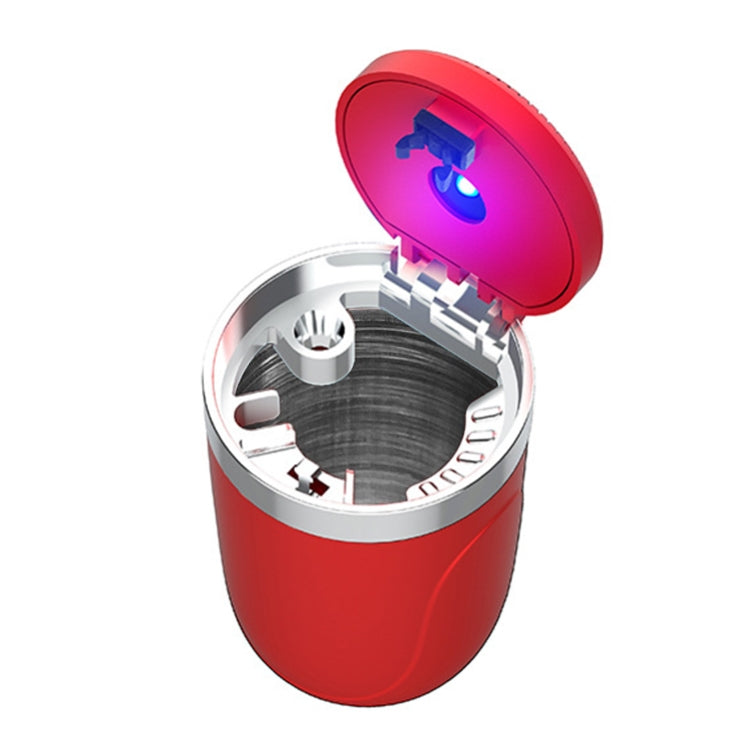 Sleek Illuminated Stainless Steel Car Ashtray & Waste Bin