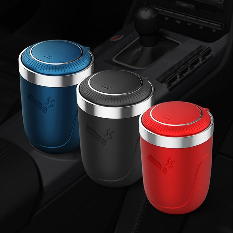 Sleek Illuminated Stainless Steel Car Ashtray & Waste Bin