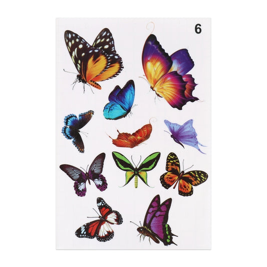 Butterflies Pattern Car Body Random Stickers, Butterflies