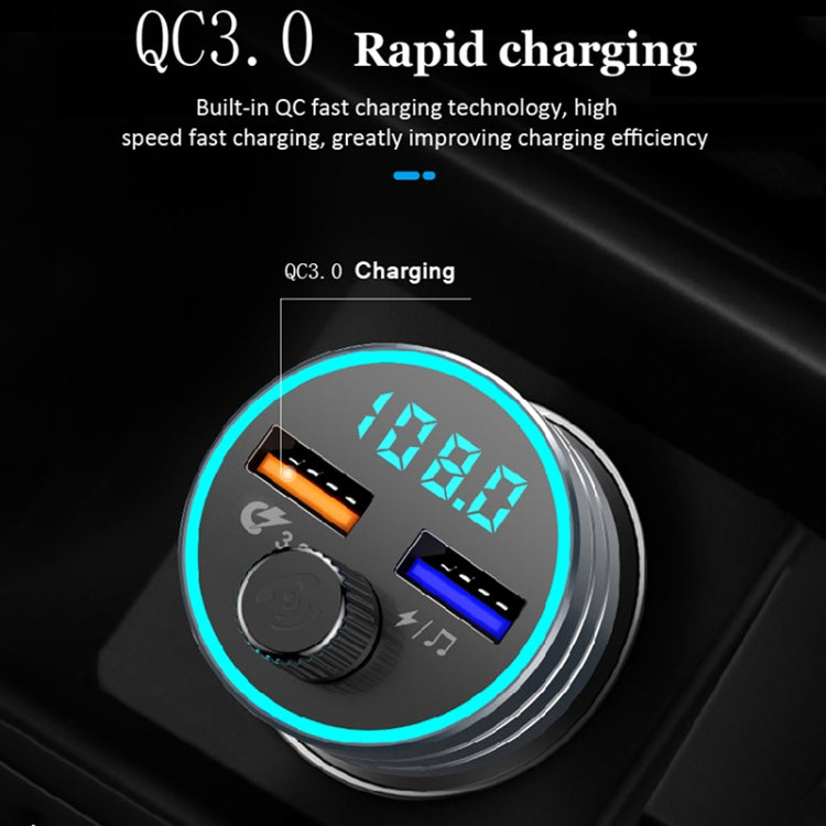 C1 Multifunctional Car Dual USB Charger MP3 Music Player Bluetooth FM Transmitter, C1 (Black), C1 (Red), C1 (Silver)