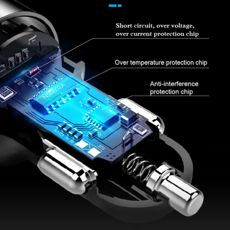 C1 Multifunctional Car Dual USB Charger MP3 Music Player Bluetooth FM Transmitter, C1 (Black), C1 (Red), C1 (Silver)