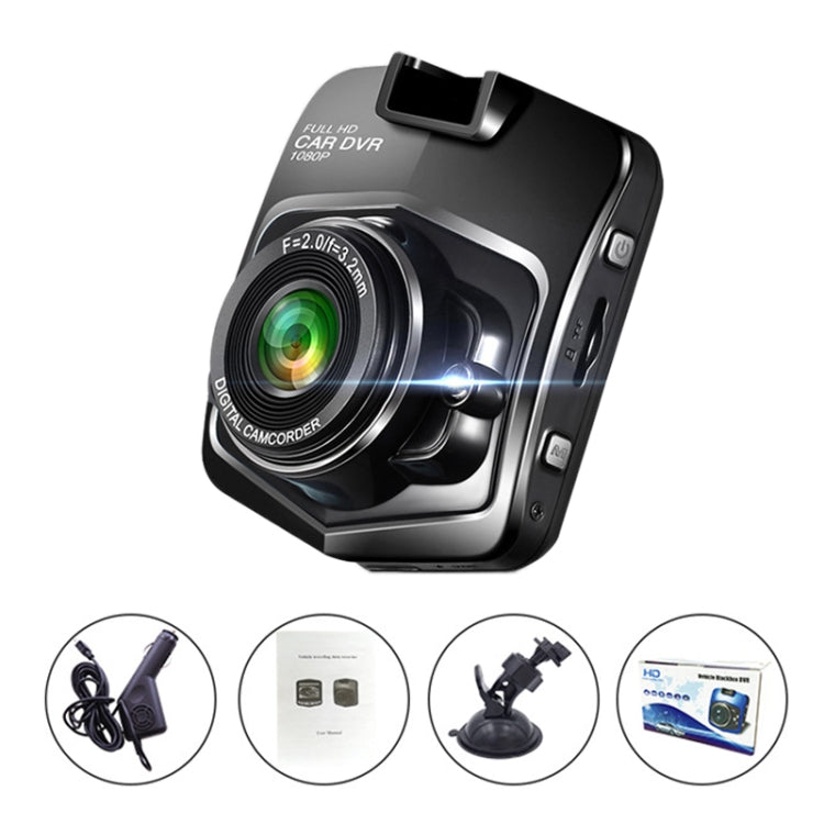 2.4-Inch 480P Car DVR with Parking Monitoring and Loop Recording (Black)