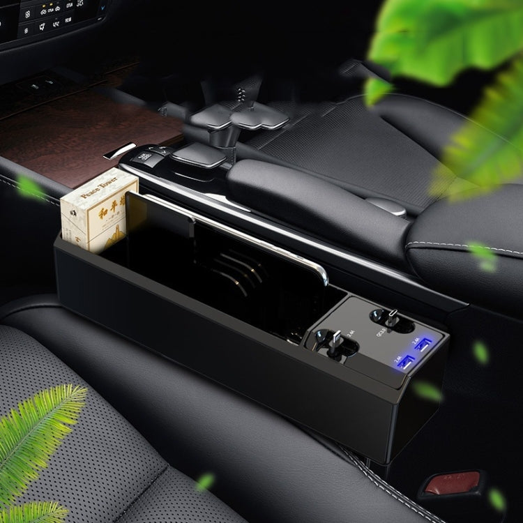 Innovative USB-C & 8PIN Car Cup Holder Organiser with Side Storage Solution