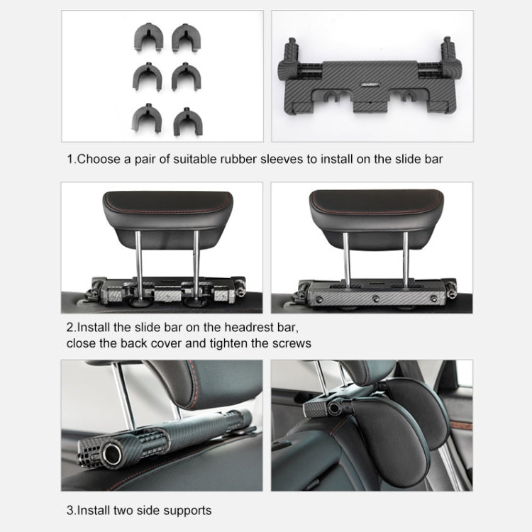 U-Shaped Memory Foam Neck Support Cushion for Cars with Adjustable Fit