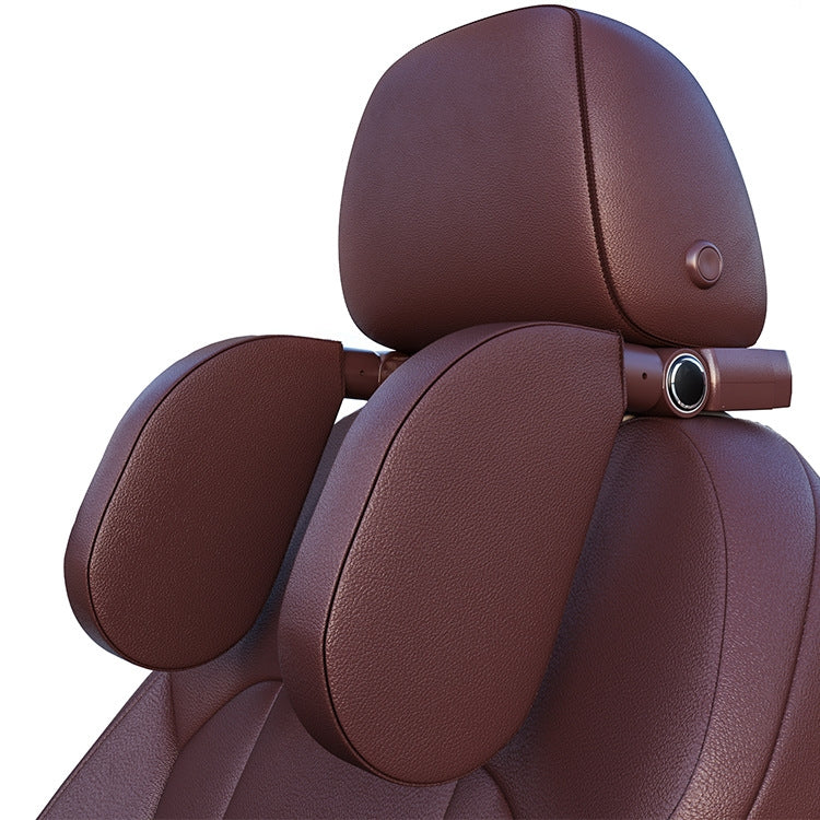 Versatile U-Shaped Memory Foam Neck Cushion with Phone Holder & Bag Hook for Car Comfort