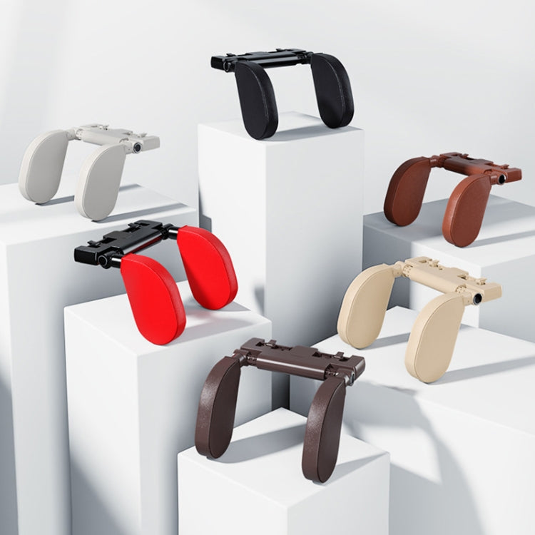 Versatile U-Shaped Memory Foam Neck Cushion with Phone Holder & Bag Hook for Car Comfort