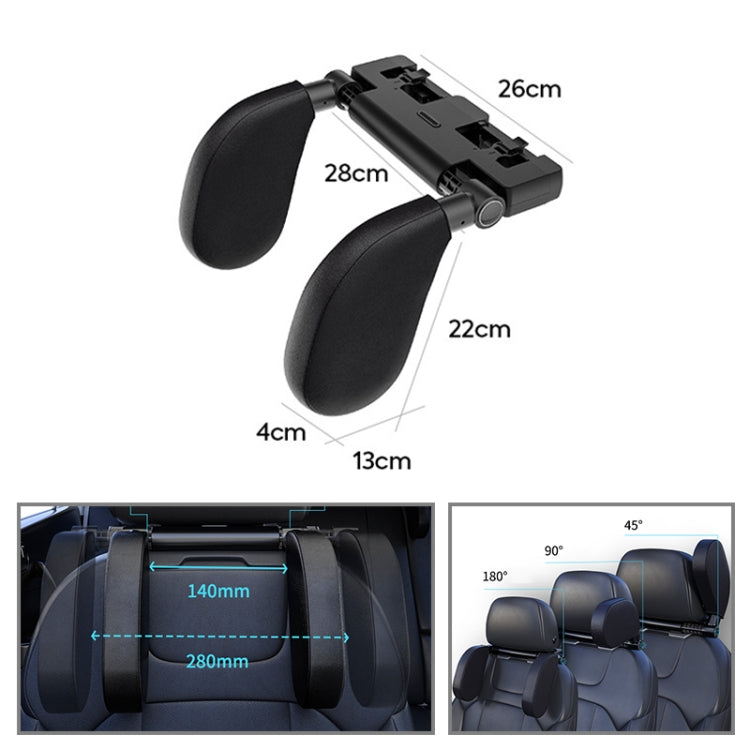 Versatile U-Shaped Memory Foam Neck Cushion with Phone Holder & Bag Hook for Car Comfort