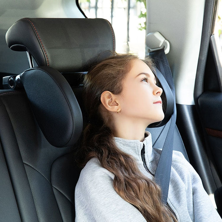 Versatile U-Shaped Memory Foam Neck Cushion with Phone Holder & Bag Hook for Car Comfort