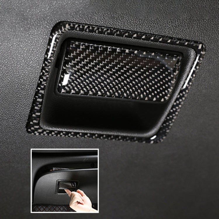 Carbon Fibre 2-in-1 Decorative Sticker for Buick Regal Passenger Seat Storage Box (2017-2021)