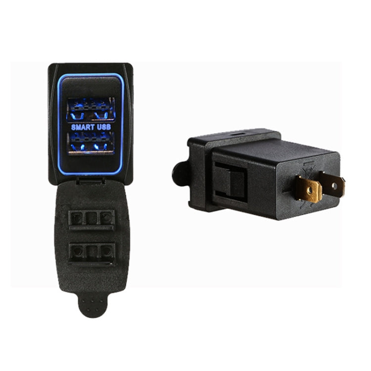 Car 3.1A USB Double-sided Mobile Phone Charger for Toyota, 3.1A