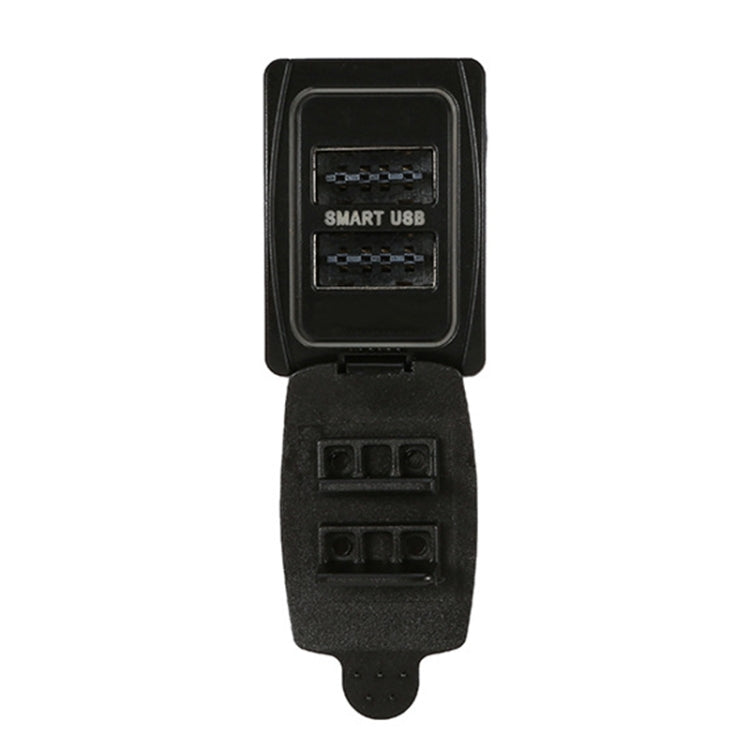Car 3.1A USB Double-sided Mobile Phone Charger for Toyota, 3.1A