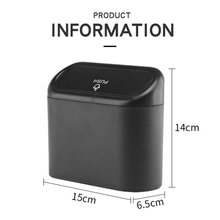 Automobile Rubbish Bin: Car-Mounted Waste Organiser for a Tidy Journey