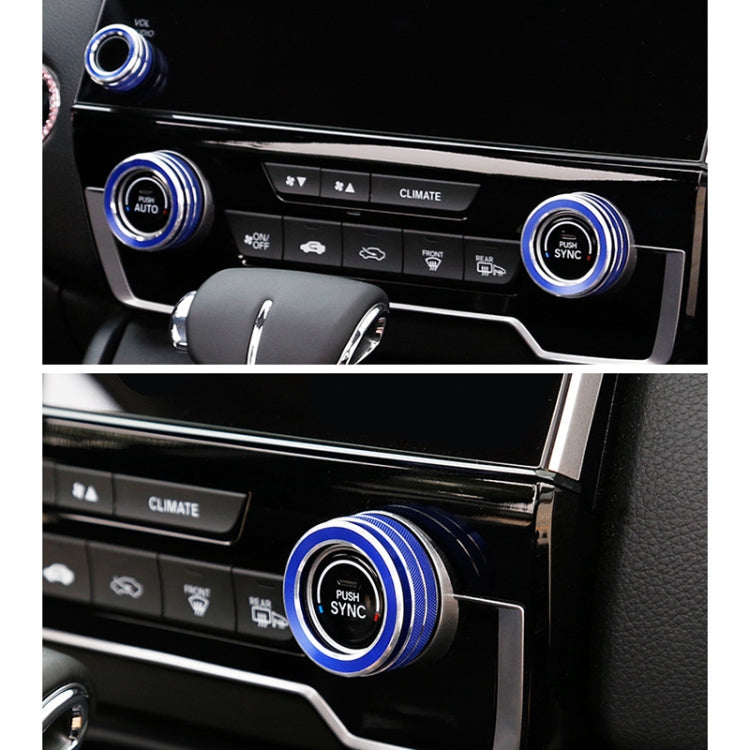 Stylish 3-Piece Metal Air Conditioning Knob Covers for Honda CR-V (2017-2021)