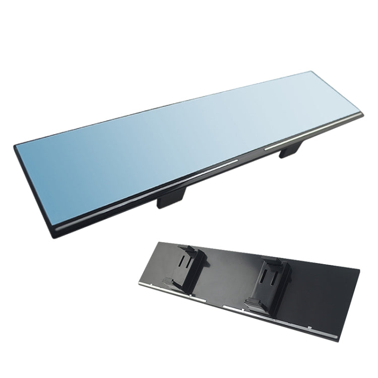 Enhanced Blue Panoramic Rearview Mirror for Safer Driving