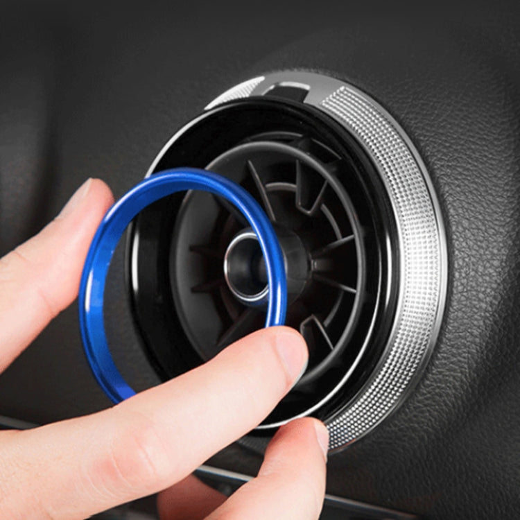 Set of 4 Premium Metal Air Conditioning Vent Rings for Audi A1