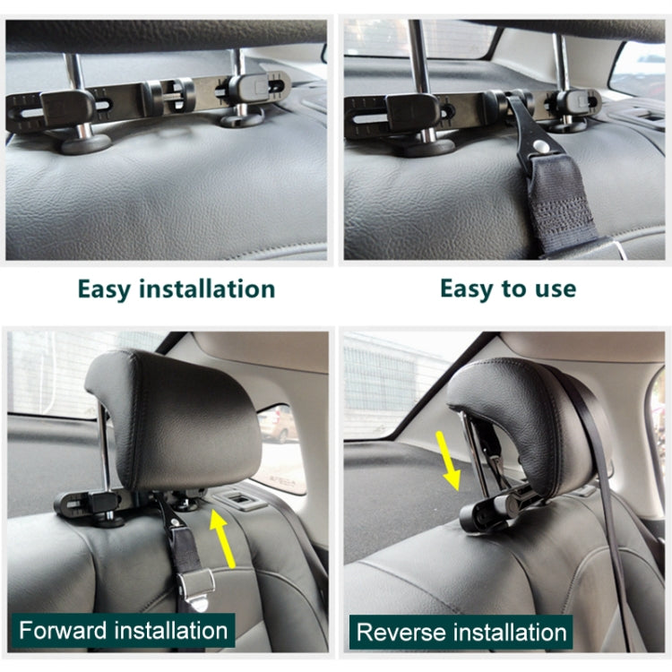 Adjustable LATCH Safety Seat Fixer for Kids - Universal Car Bracket with Headrest Support