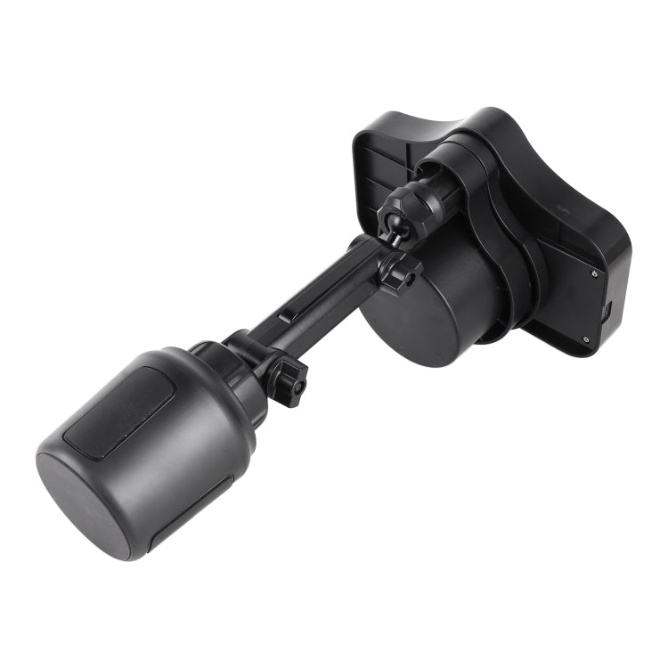 Versatile Car Cup Holder with Wireless Charging & Organiser Features