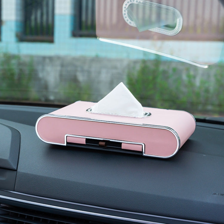Elegant Car Dashboard Towel Dispenser with Parking Card and Phone Holder