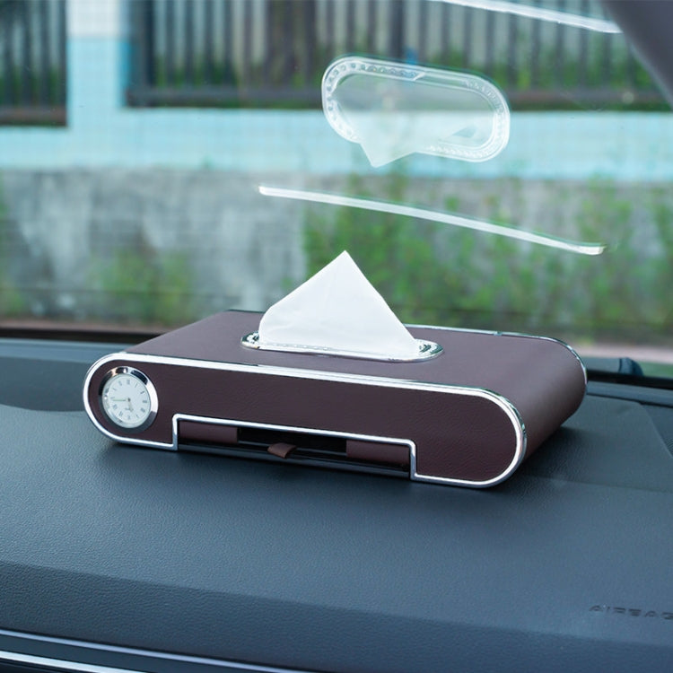 Diamond Dashboard Towel Dispenser with Parking Card, Phone Holder & Clock