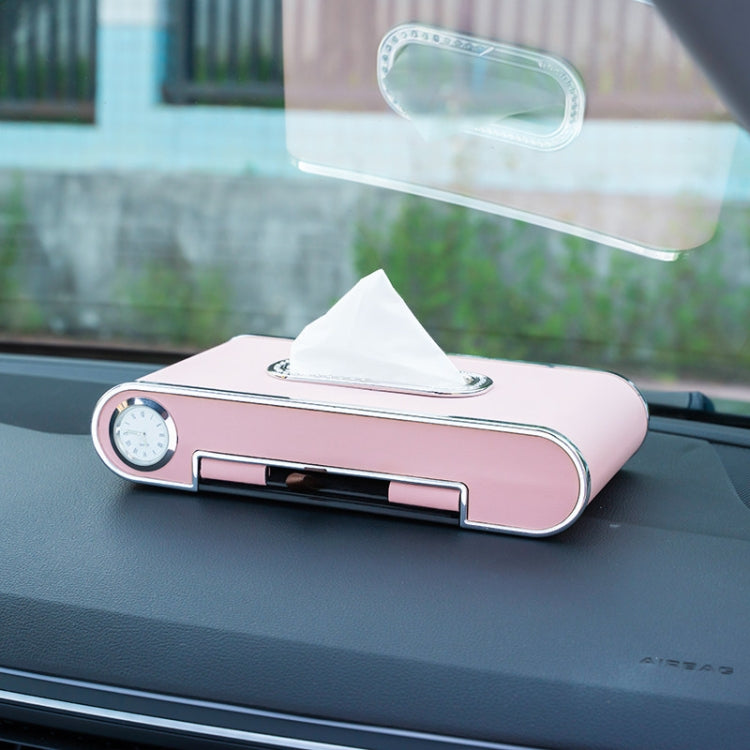 Diamond Dashboard Towel Dispenser with Parking Card, Phone Holder & Clock
