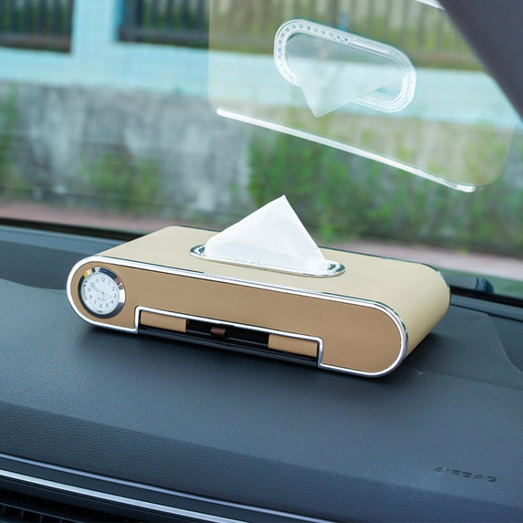 Diamond Dashboard Towel Dispenser with Parking Card, Phone Holder & Clock