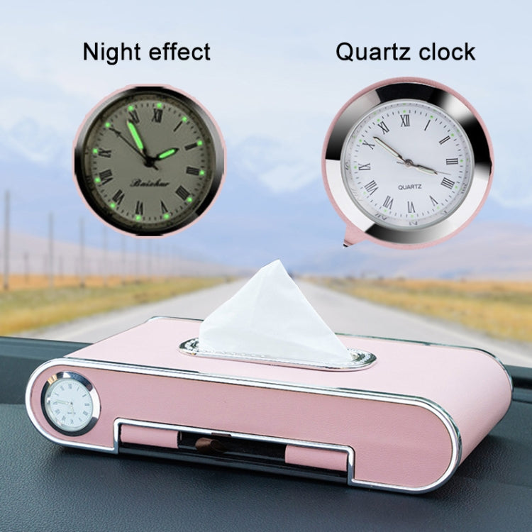 Diamond Dashboard Towel Dispenser with Parking Card, Phone Holder & Clock