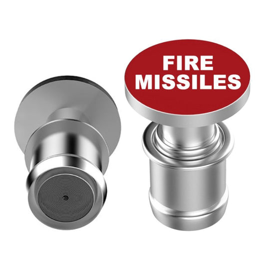 2 PCS 12V Car / Motorcycle FIRE MISSILE Letter Metal Cigarette Lighter Cigarette Butt, FIRE MISSILE