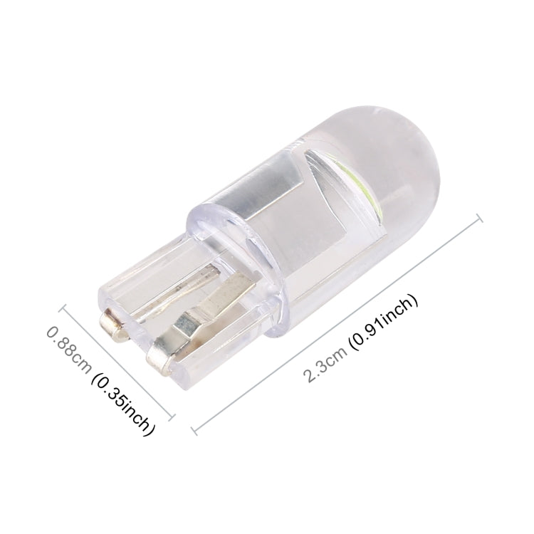 50 PCS T10 DC12V / 0.3W Car Clearance Light COB Lamp Beads