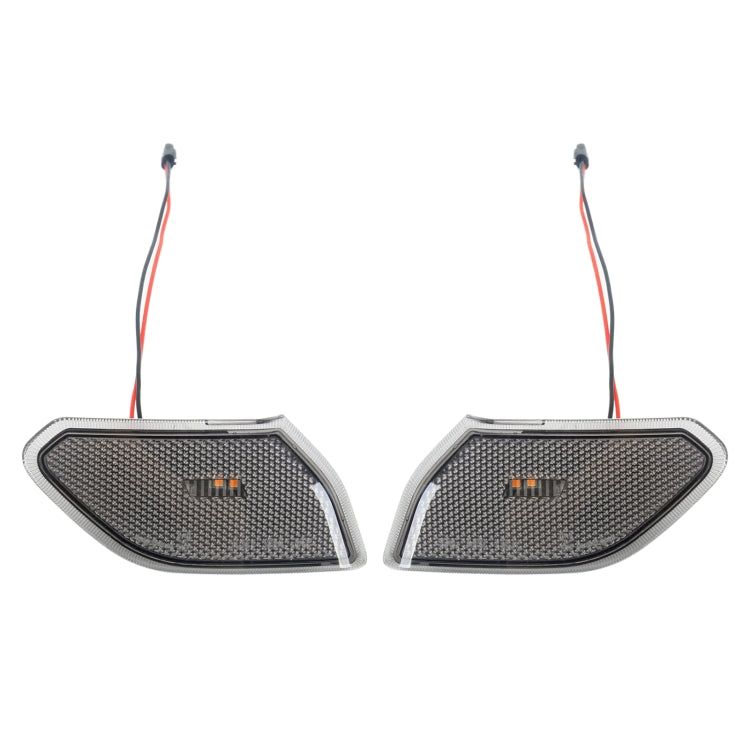 Car Blackened Wheel Eyebrow Side Light Turn Signal Leaf Plate Lamp for Jeep Wrangler JL 2018-
