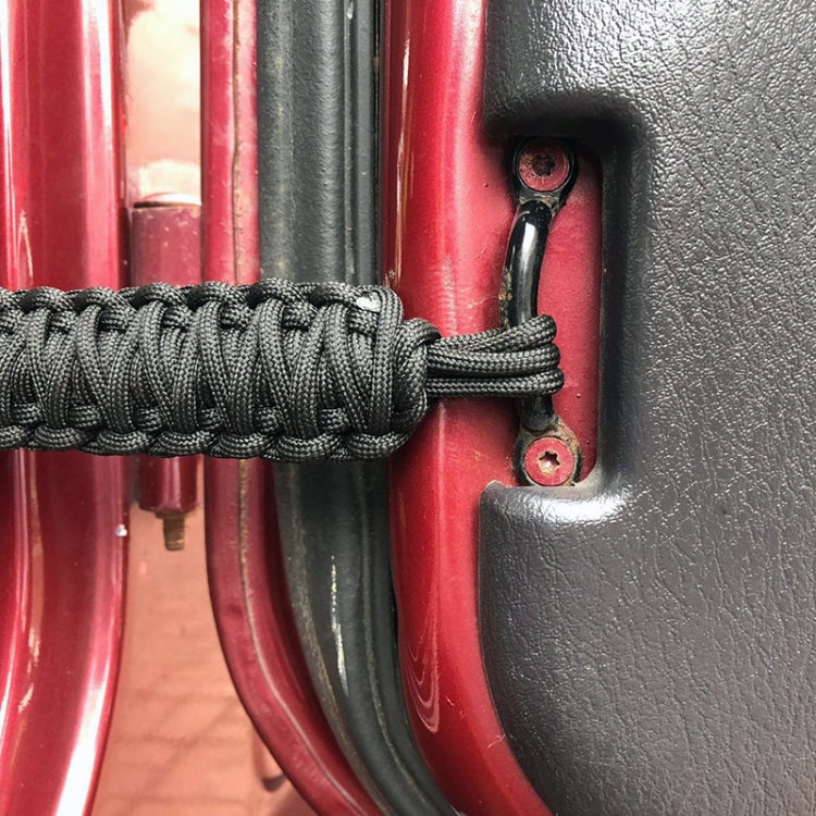 Pair Car Door Limit Braided Rope Strap for Jeep Wrangler