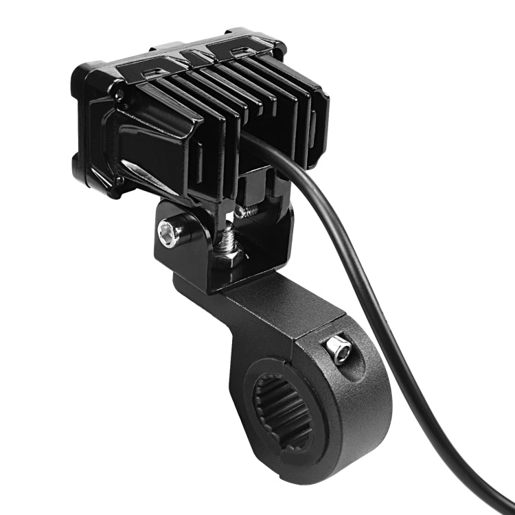 ZH-1583A1 External Waterproof Double Lamp Bead LED Headlight Square Dragon Button Type