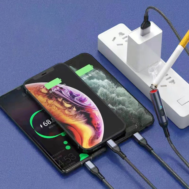 4 in 1 6A Fast Charging Data Cable Multifunctional Cigarette Lighter, Data Cable