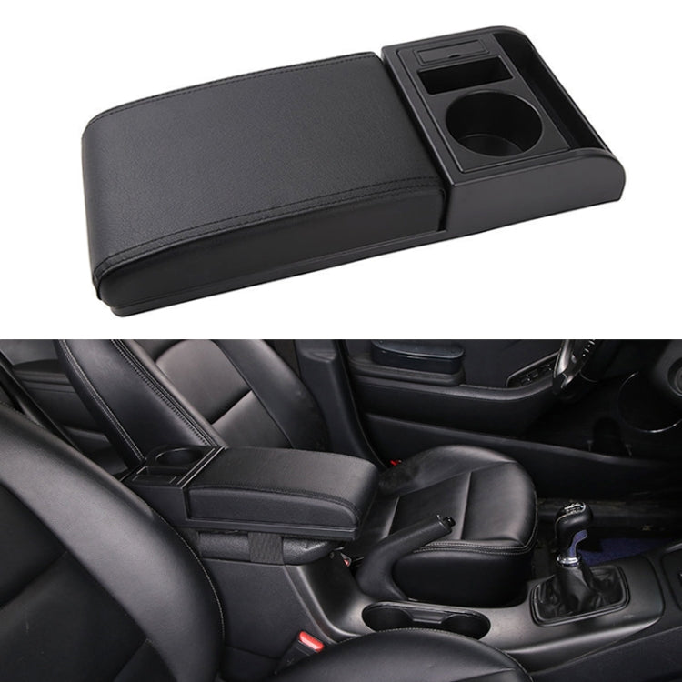 Versatile Car Armrest Cushion with Dual USB Ports and Drink Holder