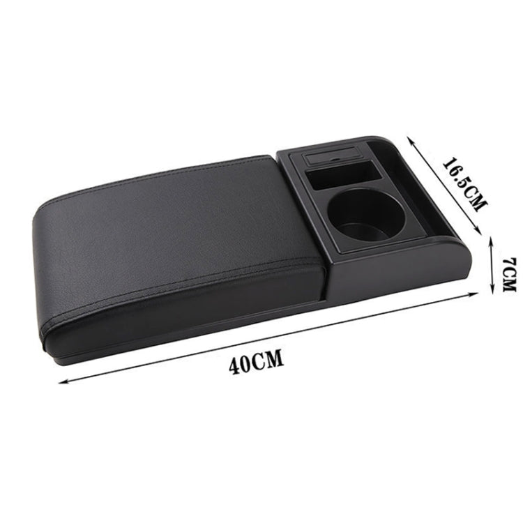 Versatile Car Armrest Cushion with Dual USB Ports and Drink Holder