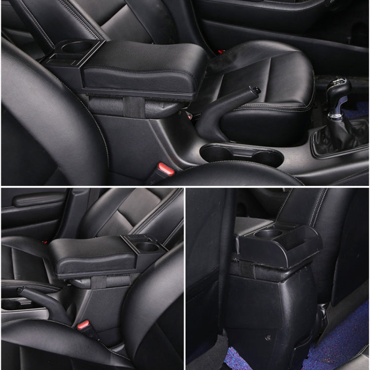 Ergonomic Carbon Fibre Leather Armrest Booster Pad with Dual USB Ports