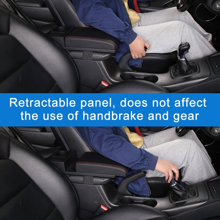 Ergonomic Carbon Fibre Leather Armrest Booster Pad with Dual USB Ports