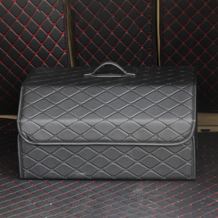 Versatile Foldable Storage Box for Car Boot - Rhombus Design, Large Size: 54 x 32 x 30cm