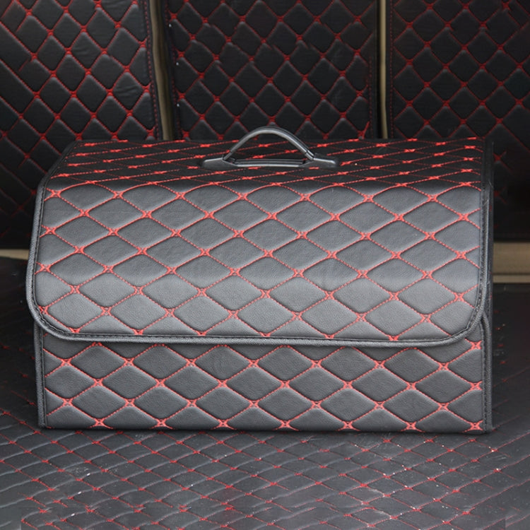 Versatile Foldable Storage Box for Car Boot - Rhombus Design, Large Size: 54 x 32 x 30cm