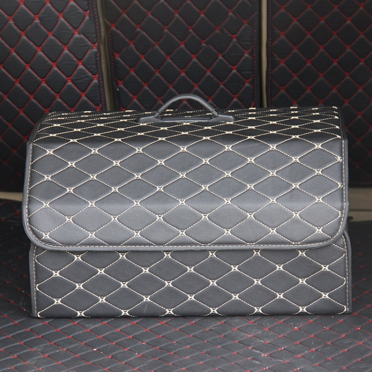 Versatile Foldable Storage Box for Car Boot - Rhombus Design, Large Size: 54 x 32 x 30cm
