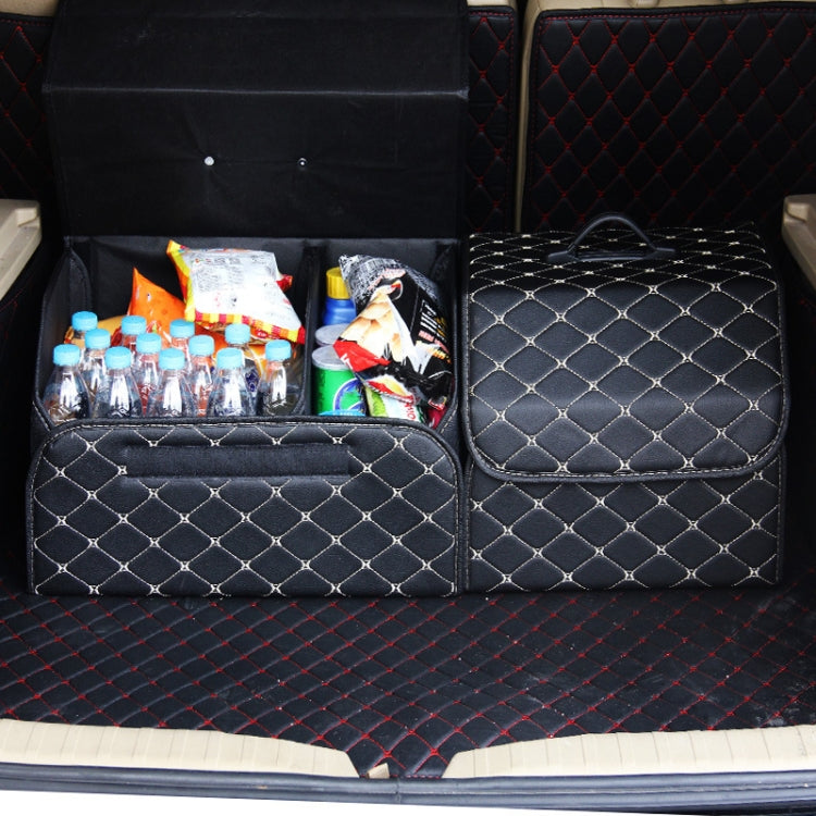 Versatile Foldable Storage Box for Car Boot - Rhombus Design, Large Size: 54 x 32 x 30cm